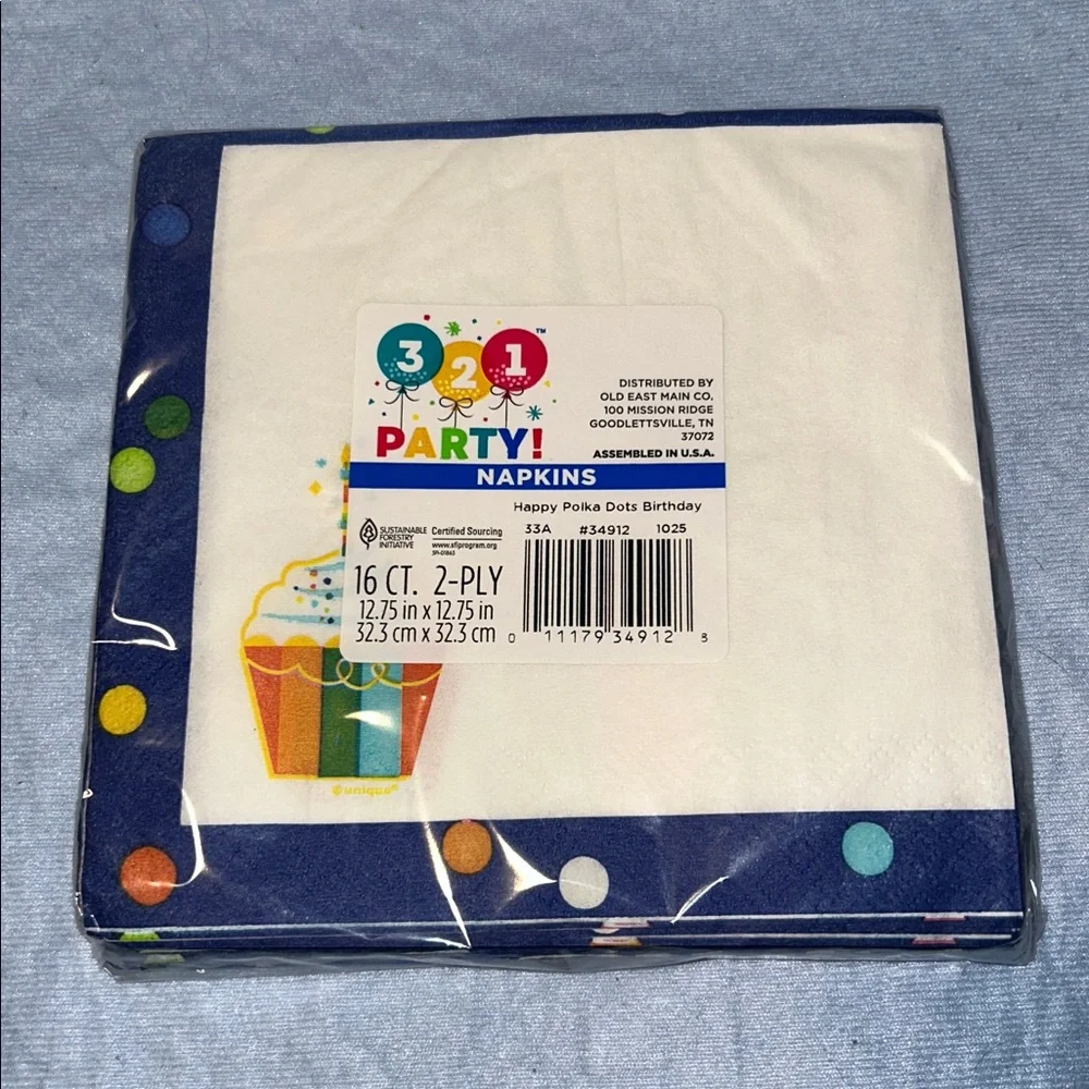 Happy Birthday Party Set Contains Cups Napkins Banner Balloons Candles Cutlery